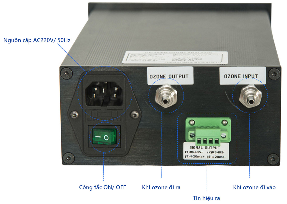 Hướng dẫn sử dụng máy đo ozone UV03-200S