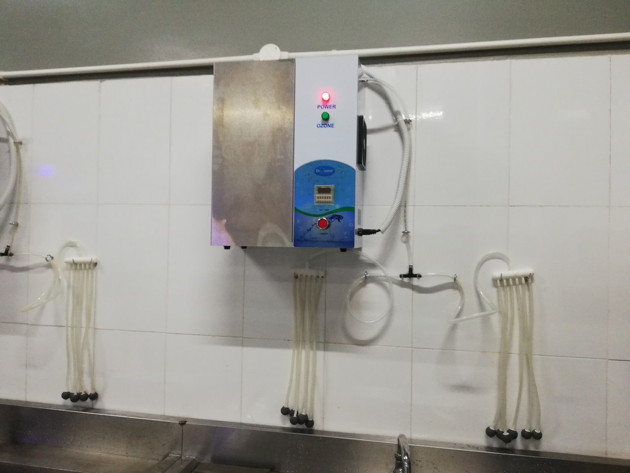 Lắp đặt máy ozone sục rửa thực phẩm